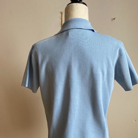 HILARY MacMillan BNWT Ribbed Top Polo Large Button - Picture 4 of 8